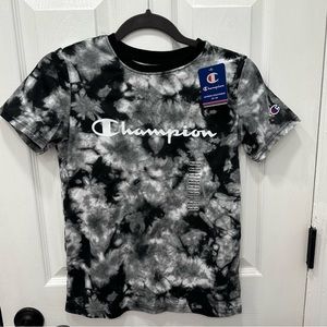 Champion black and white tie dye shirt - Medium Brand New